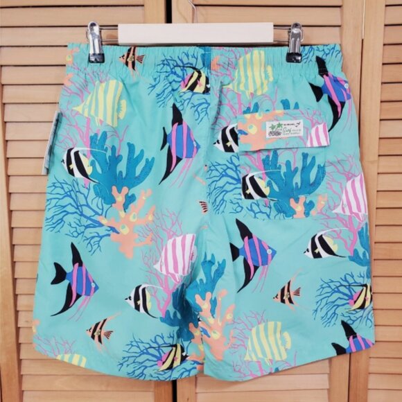 U.S. Surf Club Men's Fish Print Swim Trunks Size L - Picture 4 of 8